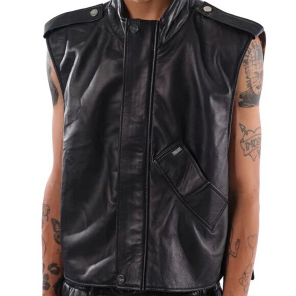 CIGLIANO LEATHER VEST - Picture 10 of 16